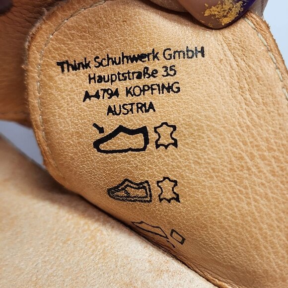 Think! Womens size 8 Mizzi Silver Leather Cut-Out Mule Sandals New - Picture 5 of 9